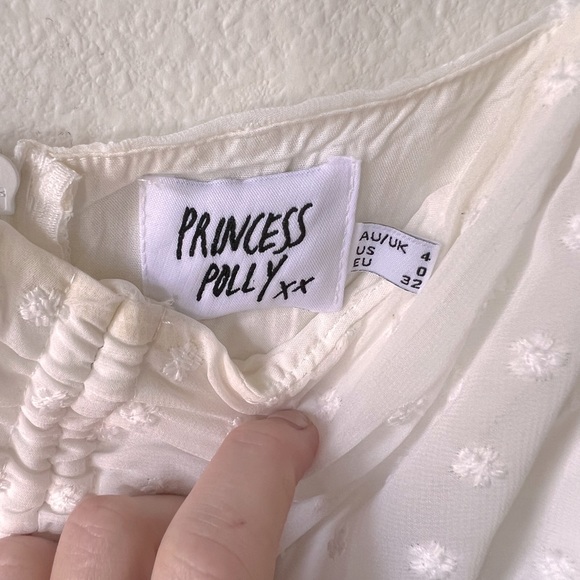 COPY - Princess Polly mikail mini dress white size 0 - Picture 10 of 13
